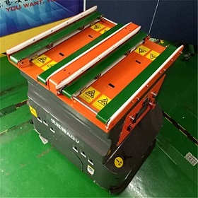 Double row belt type AGV